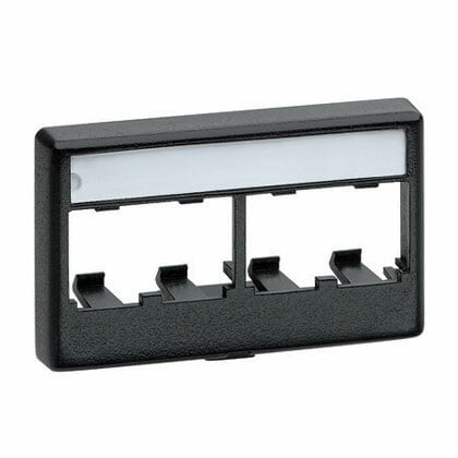 Furniture Faceplate, 4 Port, Off White  