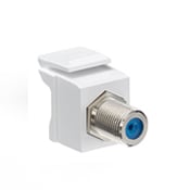 QuickPort F-Type Adapter, Nickel-Plated, White
