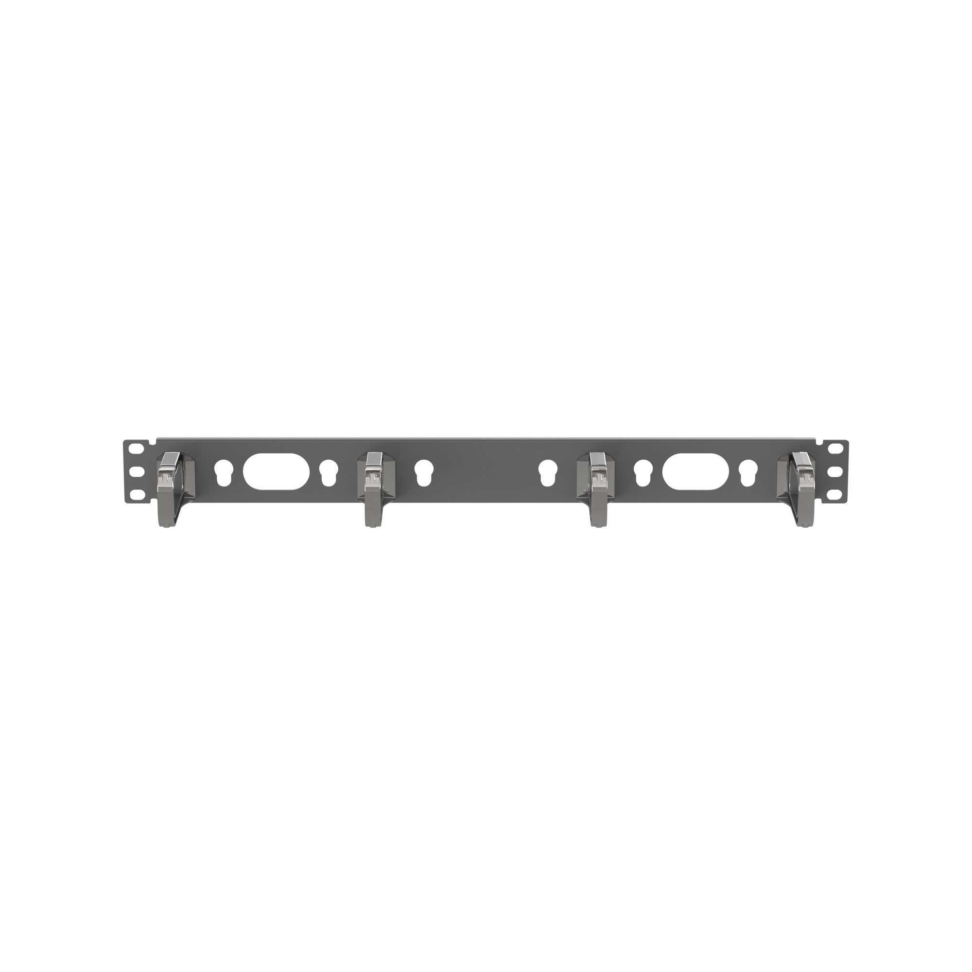 Horizontal Panel D-Rings Front Only 1 RU