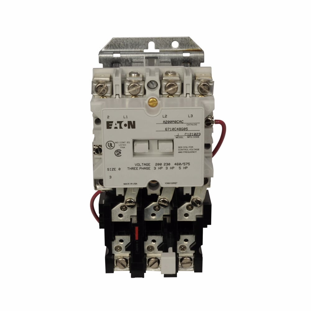 NEMA size 0 starter, 120VAC coil, A200 S