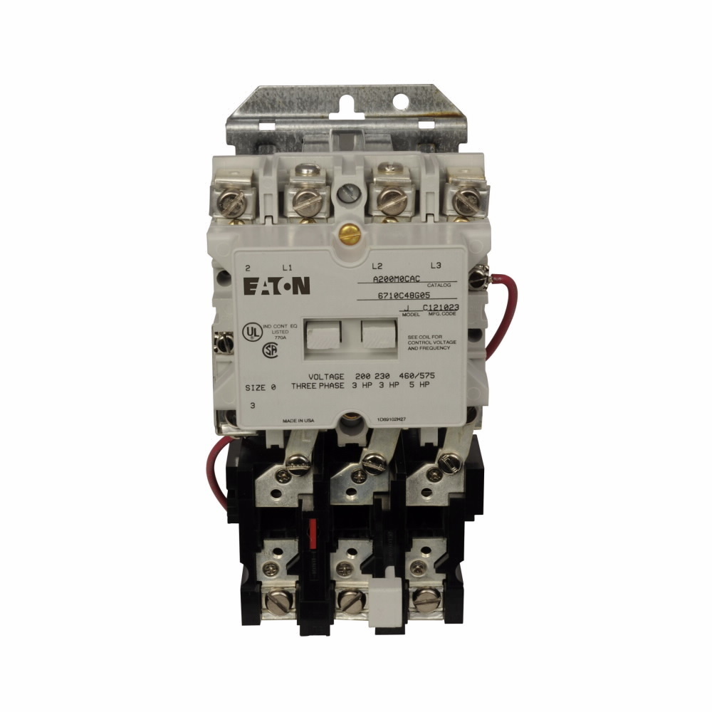 NEMA size 0 starter, 208VAC coil, A200 S