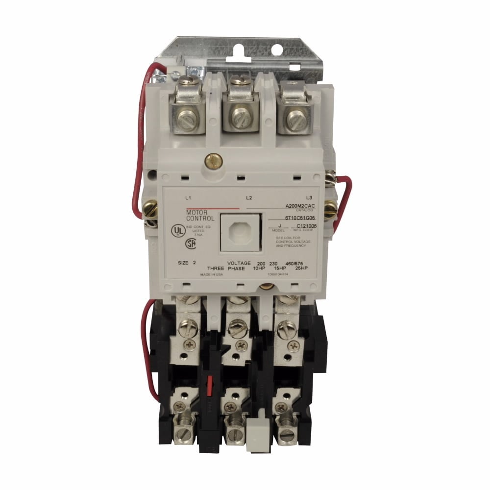 NEMA size 2 starter, 480VAC coil, A200 S