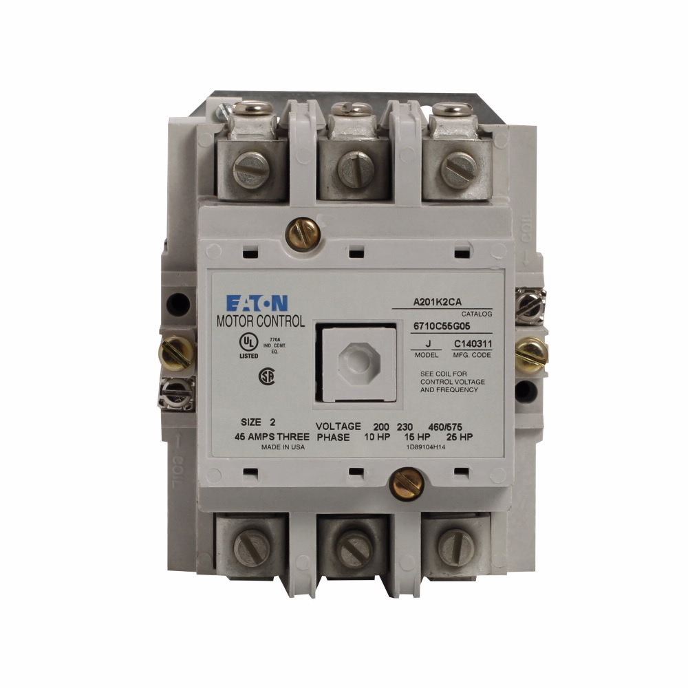 NEMA size 2 contactor, 120VAC coil, A200