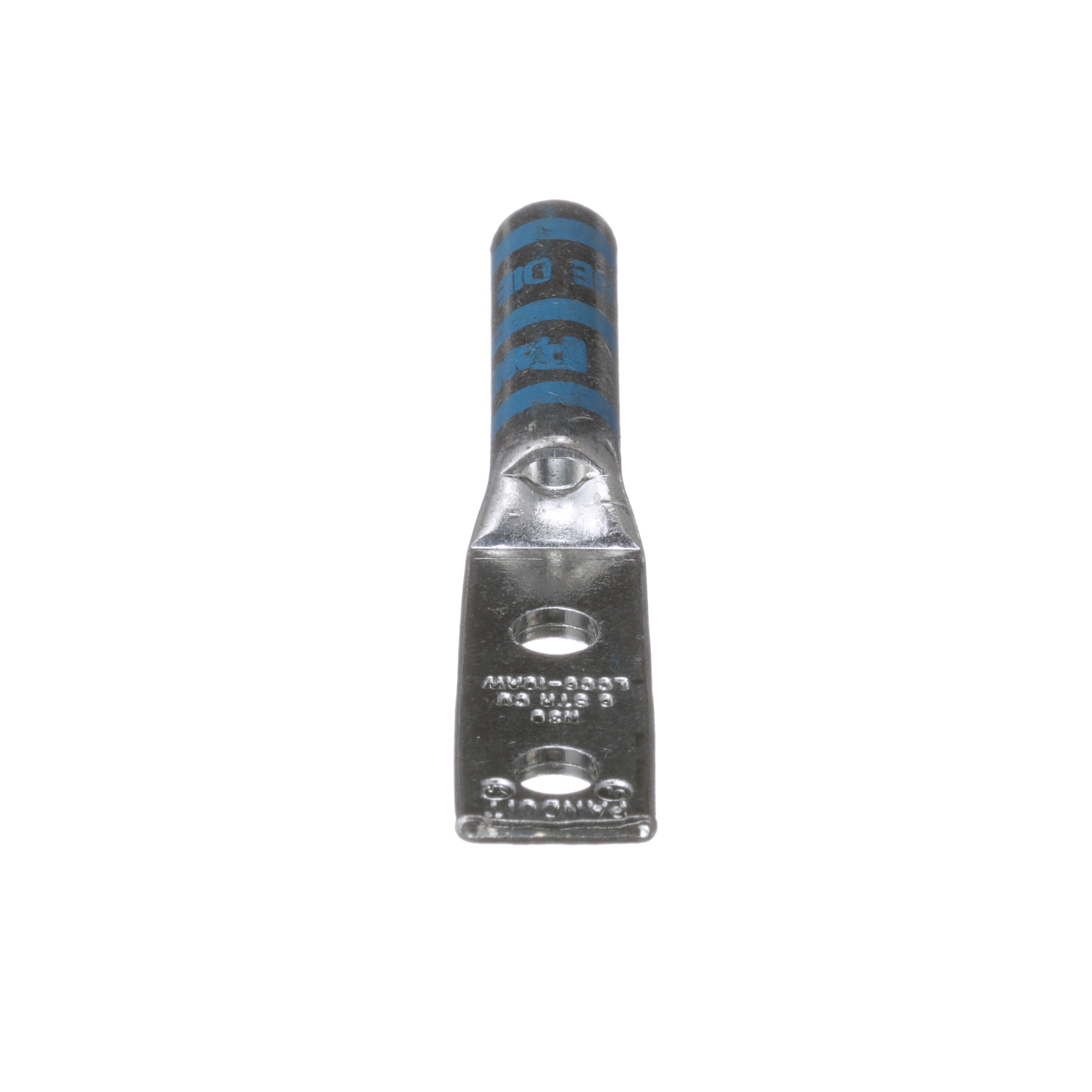 Copper Compression Lug, 2 Hole, #6 AWG, 