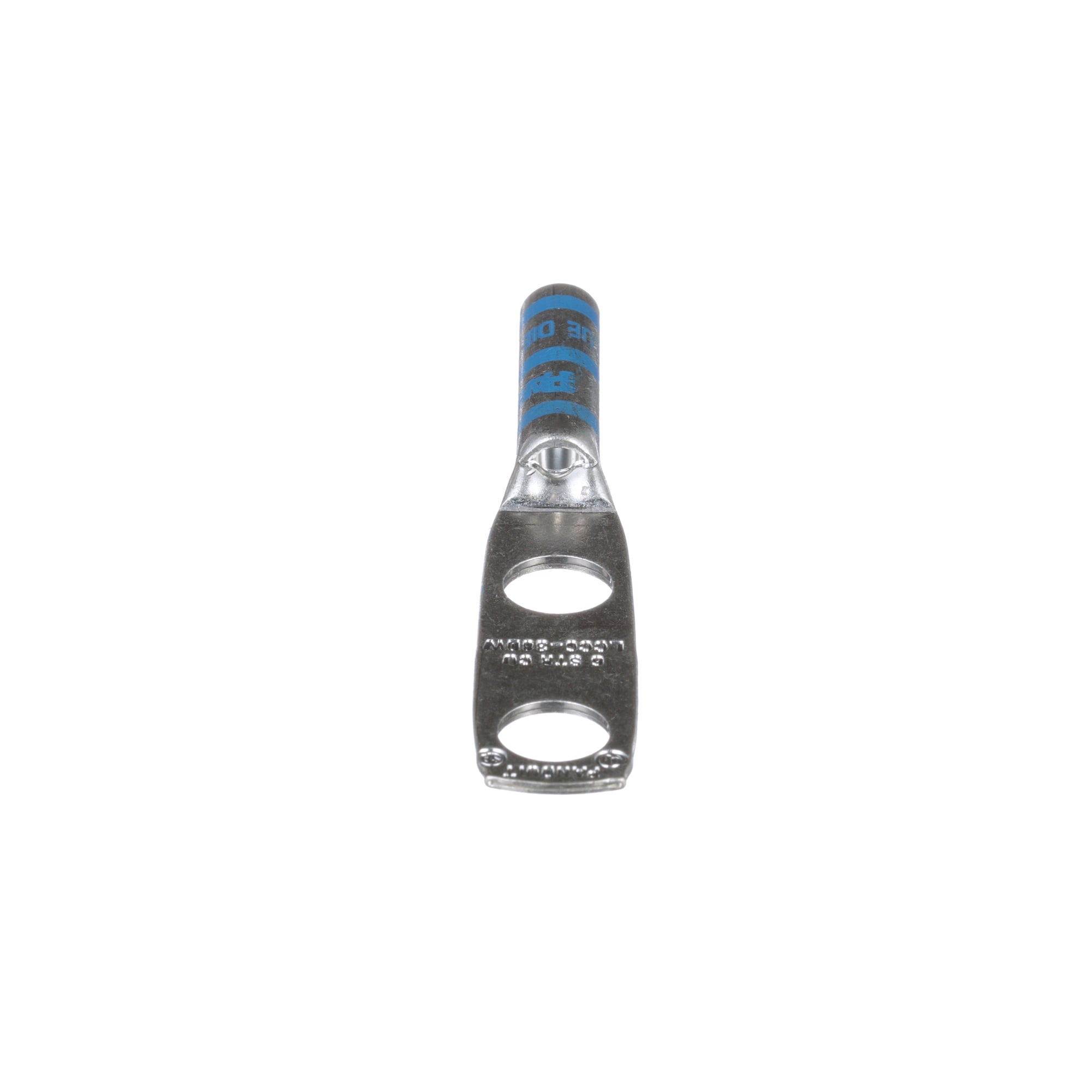 Copper Compression Lug, 2 Hole, #6 AWG, 