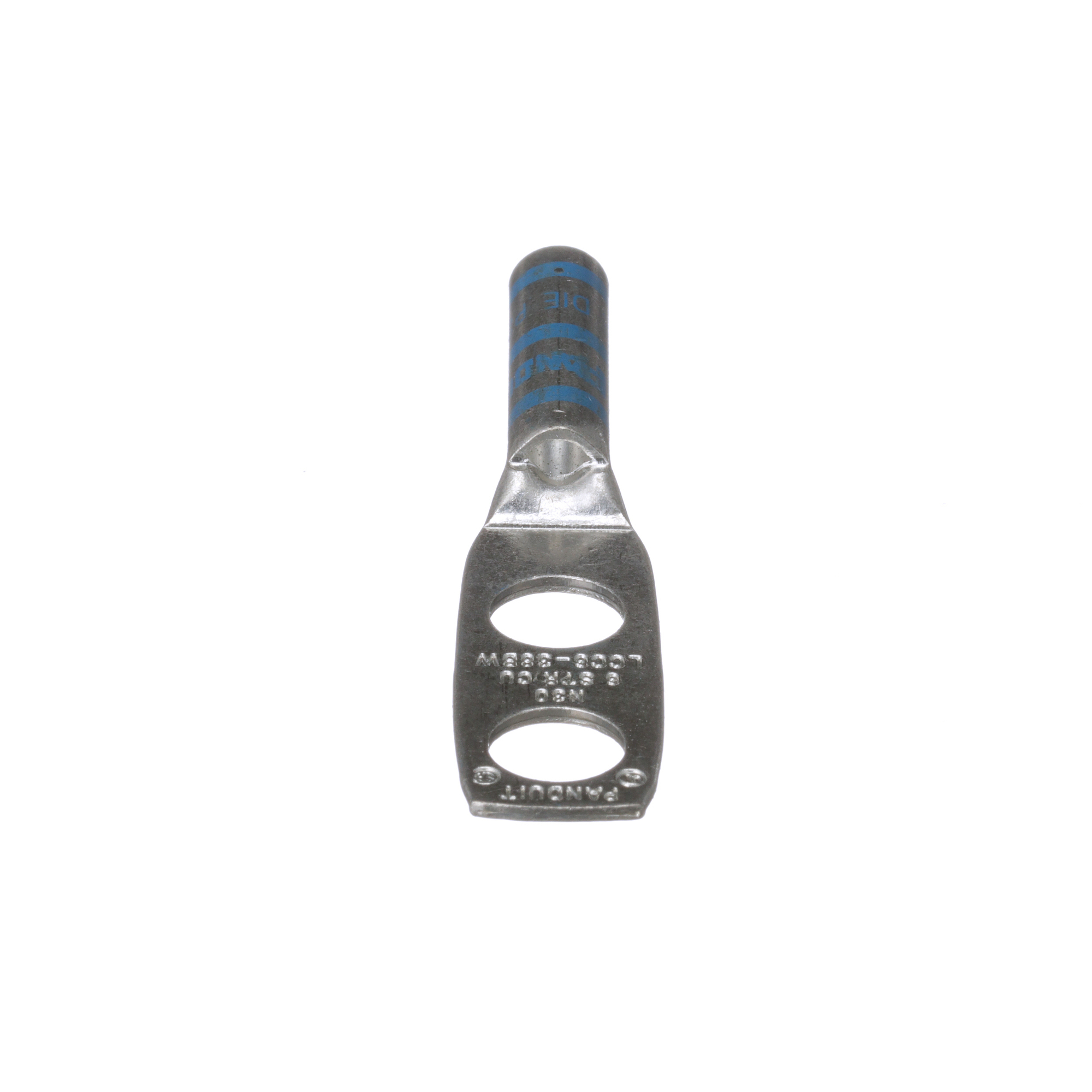 Copper Compression Lug, 2 Hole, #6 AWG, 
