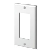 1-Gang Decora/GFCI Device Decora Wallplate, Standard Size, Thermoplastic Nylon, Device Mount, Blue