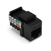 Category 5 QuickPort Connector, CAT 5, Black