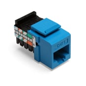 Category 5 QuickPort Connector, CAT 5, Blue