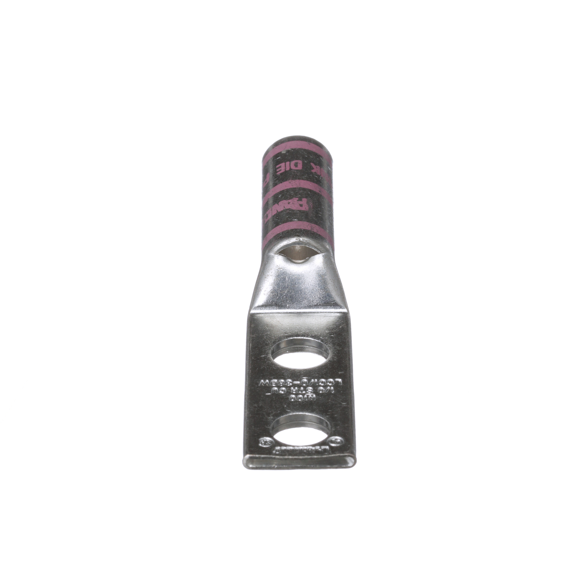 Copper Compression Lug, 2 Hole, 1/0 AWG,