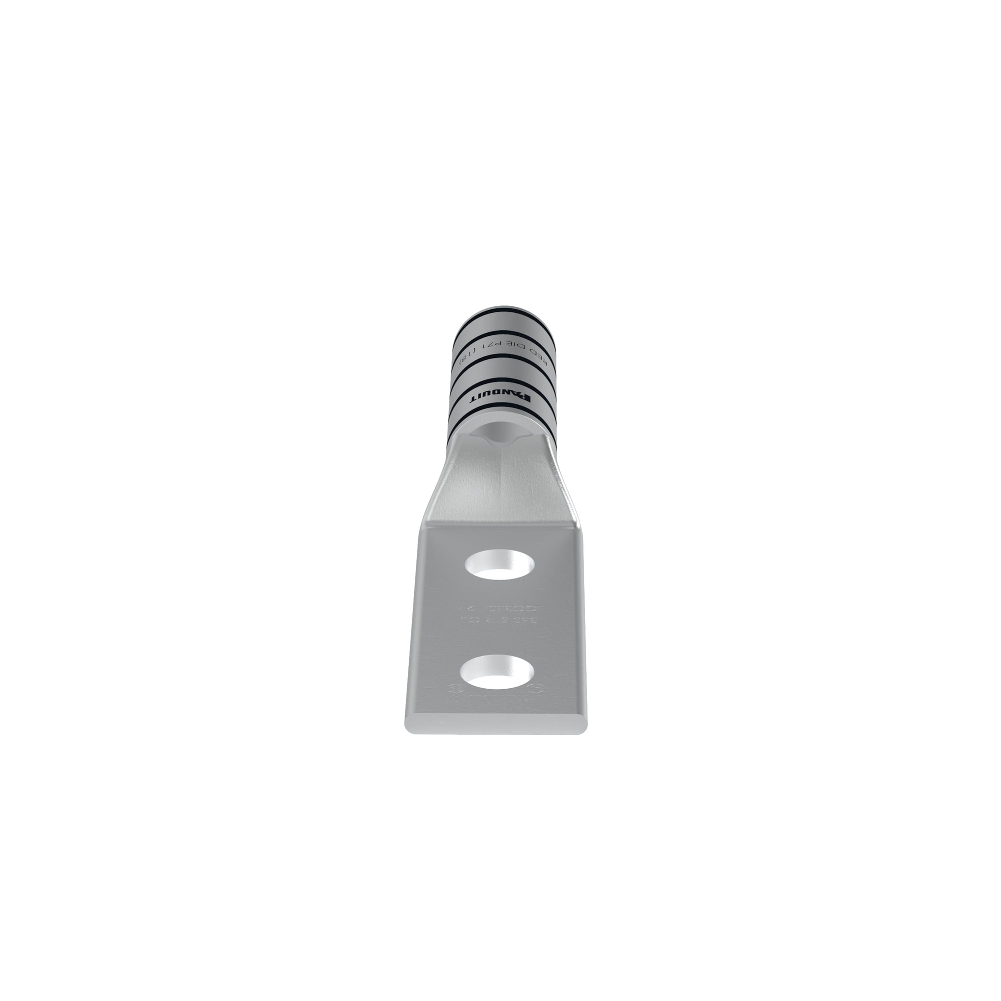 Copper Compression Lug, 2 Hole, 350 kcmi