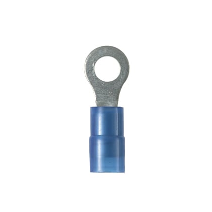 Ring Terminal, narrow tongue, nylon insu