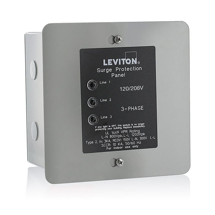 120/208 Volt 3 Phase WYE Panel Protector, 4-Mode Protection, Light Commercial/Residential Grade, In NEMA 1 Enclosure