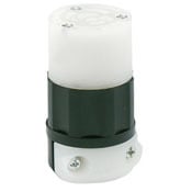 15 Amp, 125 Volt, NEMA L5-15R, 2P, 3W, Locking Connector, Industrial Grade, Grounding - Black