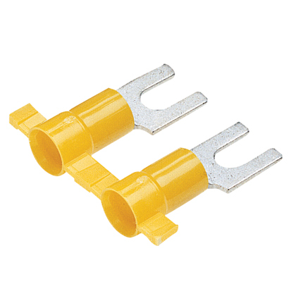 Fork Terminal, vinyl insulated, 12 - 10 