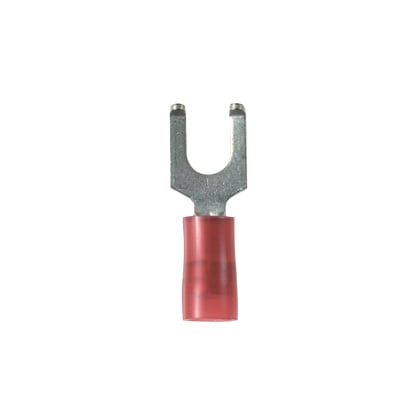 Flanged Fork Terminal, nylon insulated, 