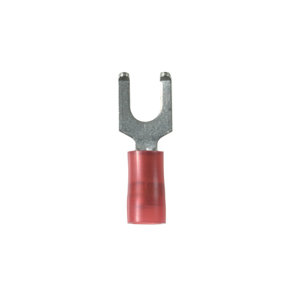 Flanged Fork Terminal, nylon insulated, 