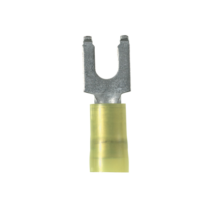 Flanged Fork Terminal, nylon insulated, 