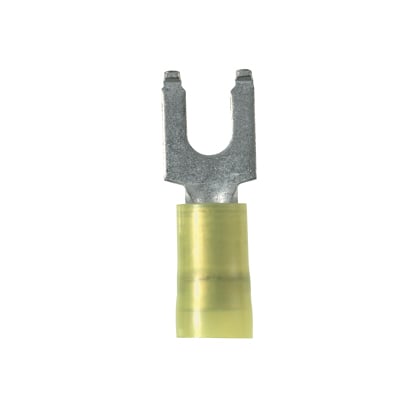 Flanged Fork Terminal, nylon insulated, 