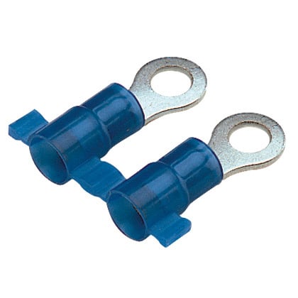 Ring Terminal, narrow tongue, nylon insu