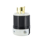 20-Amp, 120/208-Volt, 3PY, Locking Plug, Industrial Grade, Non-Grounding, Black-White
