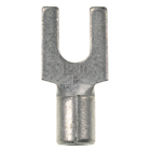 Fork Terminal, non-insulated, 18- 14 AWG, #6 stud size, narrow tongue, standard package.