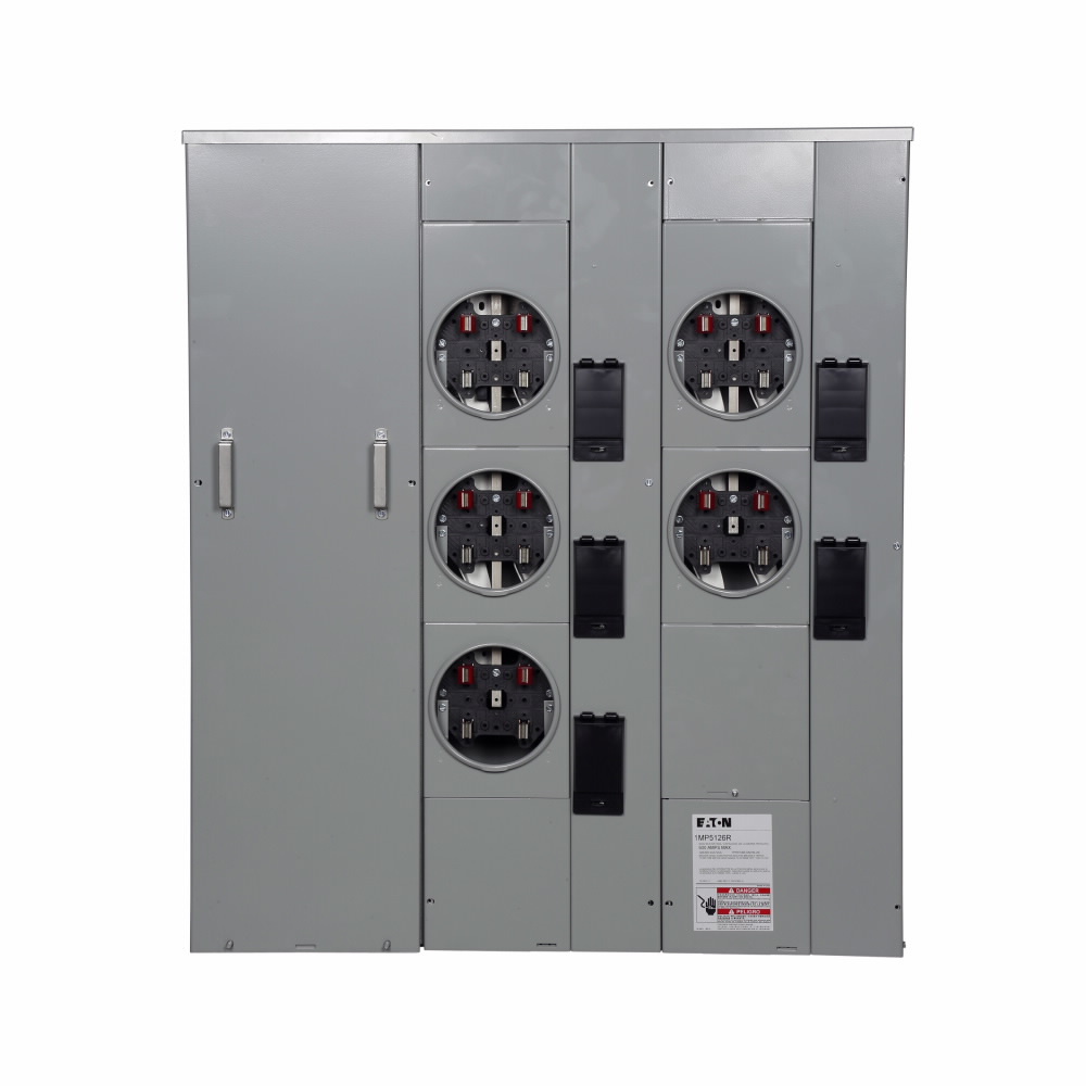 Eaton Meter Pack, Group metering, Socket: 125A, 200A, Bus: 600A, Indoor/outdoor, Single-phase in/single-phase out, 120/240V