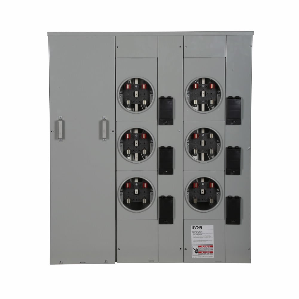 Eaton Meter Pack, Group metering, Socket: 125A, 125A, Indoor/outdoor, Bus: 600A, Single-phase in/single-phase out, 120/240V