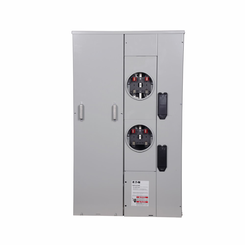 Eaton Meter Pack, Group metering, Socket: 200A, 125A, Bus: 400A, Indoor/outdoor, Single-phase in/single-phase out, 120/240V