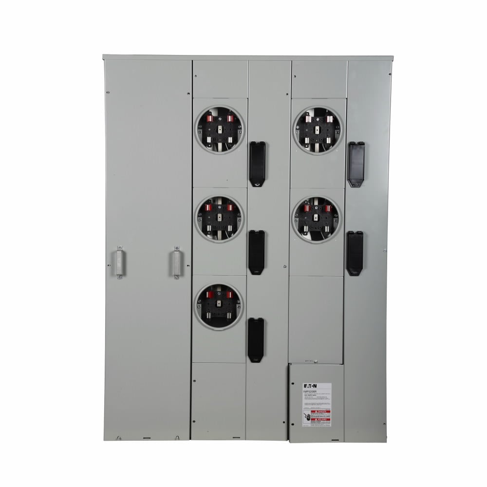 Eaton meter pack, 200A, Al, Bus: 600A, No bypass, NEMA 3R, 5, Single-phase in/single-phase out, CCV2_X, CCVH2_X, CVS2_XMM, CV2_XMM, CVH2_XMM, Ring, 120/240V