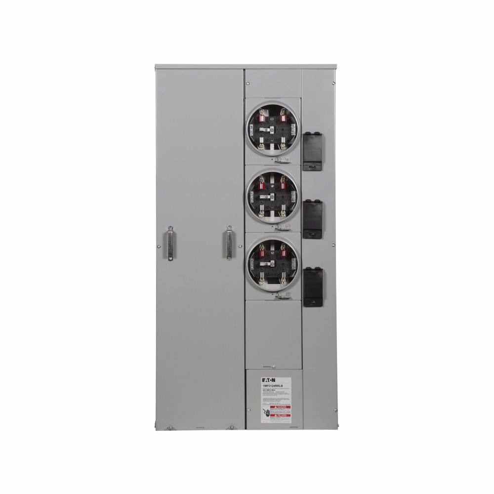 Eaton meter pack, 125A, Aluminum, 400, Ampere, Horn bypass, Indoor/outdoor, 3, Single-phase, Ringless, 120/240 V, BR_, BRH_, BRHH_, BRX2_, MN, WI, IA, MI, Alliant (IPandL and WPandL), Consumers Energy