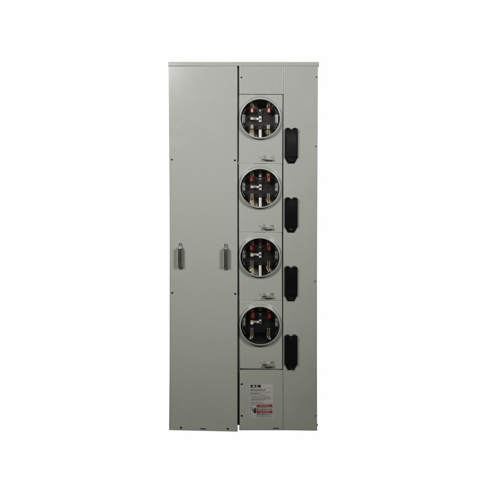 Eaton Meter packs, 200A, Aluminum, 600 Bus Ampere, Horn bypass, Indoor/outdoor, 4, Single-phase, Ringless, 120/240 V, CCV2_X, CCVH2_X, CVS2_XMM, CV2_XMM, CVH2_XMM, MN, WI, IA, MI, Alliant (IPandL and WPandL), Consumers Energy