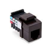 Voice Grade QuickPort Connector, 6P6C, Brown