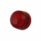 Eaton 10250T pushbutton lens, 10250T series, Indicating Light and Master Test Pushbutton Lens, Red actuator, Plastic, Legend: Blank legend