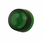 Eaton 10250T pushbutton lens, 10250T series, Indicating Light and Master Test Pushbutton Lens, Green actuator, Plastic, Legend: Blank legend