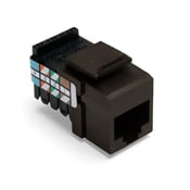 Voice Grade QuickPort Connector, 8P8C, Brown