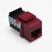 Voice Grade QuickPort Connector, 8-Wire, Red