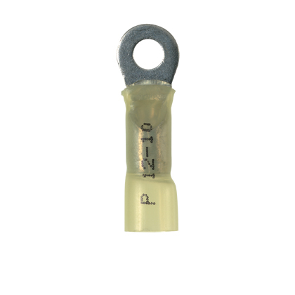 Ring Term, Heat Shrink, 12-10 AWG, 3/8IN 