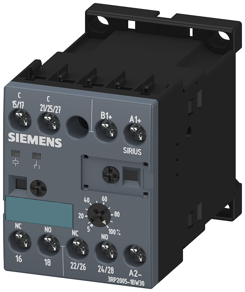 Timing Relay,Timer,SIMIREL Conversion type = Analog Function = 16 Function TimeRange = 0.05s-100h,1CO Cntrl Voltage = 24-240VUC Screw DIN Mounting, Width = 45mm