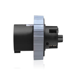 60 Amp, 347/600 Volt 3PY, IEC 309-1 & 309-2, 4P, 5W, Inlet North American Pin & Sleeve Receptacle, Industrial Grade, IP67, Watertight, - Black