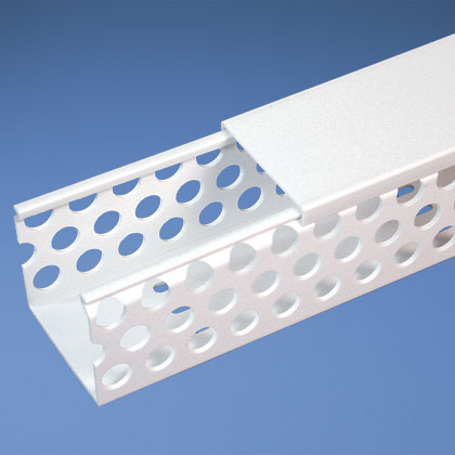 Round Hole Duct,PVC,2X4X6FT,White        