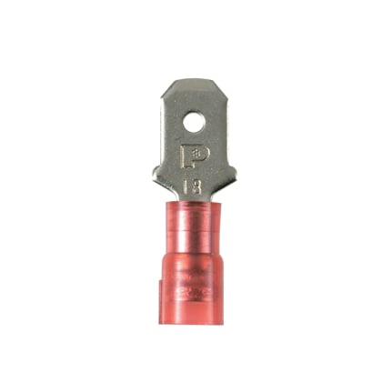 Male Disconnect, nylon barrel insulated,