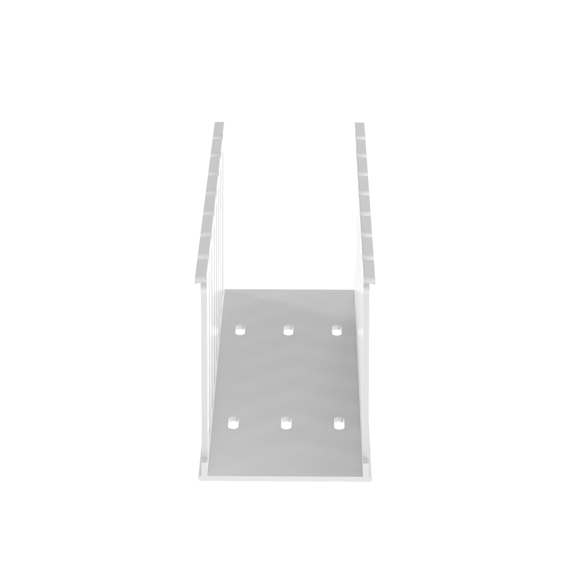 Slotted Duct, Halogen Free,3X4X6FT,White 