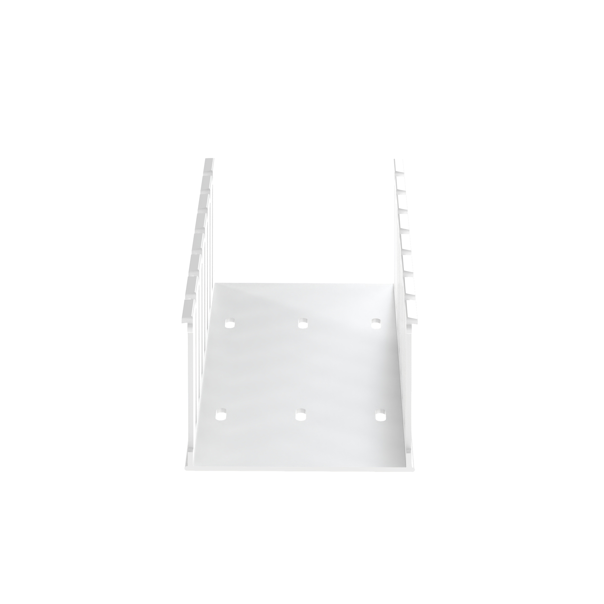 Slotted Duct, Halogen Free,4X3X6FT,White 