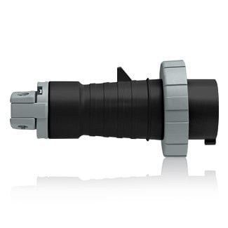 20 Amp, 600 Volt 3-Phase, IEC 309-1 & 309-2, 3P, 4W, North American-Rated Pin & Sleeve Plug, Industrial Grade, IP67, Watertight - Black
