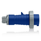 20 Amp, 120/208 Volt 3-Phase WYE, 4P, 5W, North American-Rated Pin & Sleeve Plug, Industrial Grade, IP67, Watertight - BLUE
