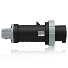 60 Amp, 347/600 Volt 3PY, IEC 309-1 & 309-2, 4P, 5W, North American-Rated Pin & Sleeve Plug, Industrial Grade, IP67, Watertight, - Black