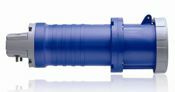 100 Amp, 250 Volt 3-Phase, IEC 309-1 & 309-2, 3P, 4W, North American Pin & Sleeve Connector, Industrial Grade, IP67, Watertight, - Blue