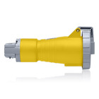 20 Amp, 125 Volt, IEC 309-1 & 309-2, 2P, 3W, North American Pin & Sleeve Connector, Industrial Grade, IP67, Watertight, - Yellow