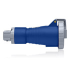 20 Amp, 250 Volt, IEC 309-1 & 309-2, 2P, 3W, North American Pin & Sleeve Connector, Industrial Grade, IP67, Watertight, - Blue